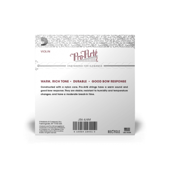 D`Addario - Pro-Arte Violin String Set - 4/4 Scale - Medium Tension